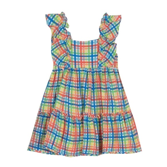 Rare Editions Little Girls Pinafore Ruffles Flared Skirt Dress NWT Size 3T - Picture 1 of 7